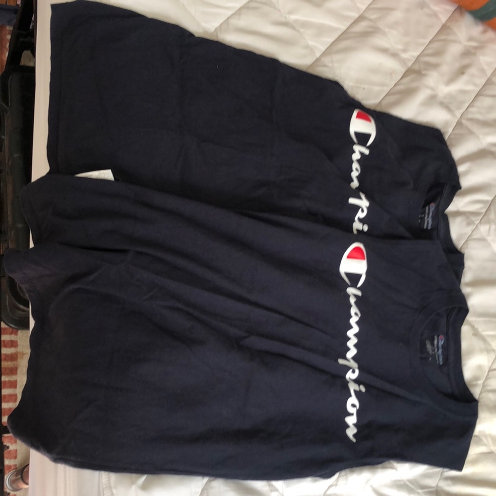 two blue champion tank tops size s